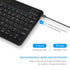 BK-100 Mini Bluetooth Keyboard – Wireless Rechargeable Keyboard for iOS, Android, Mac OS, and Windows – For Mobile, Tablet &#038; TV -(English/Arabic)