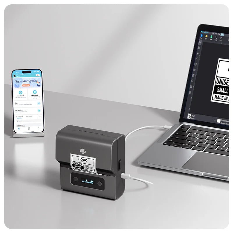 Phomemo M221 Bluetooth Label Maker – Portable Thermal Label Printer for BusinessIT CareLabel Printers