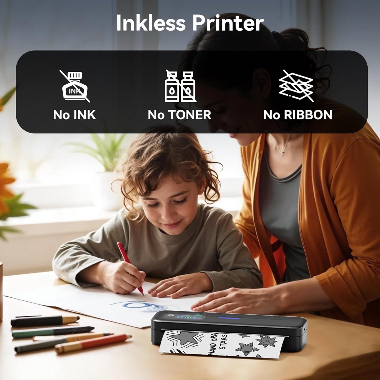 Phomemo M832D Portable A4 Thermal Printer with Touchscreen - 300 DPI/ Bluetooth/ USB - C Wireless Inkless Mobile PrinterIT CareThermal Printers