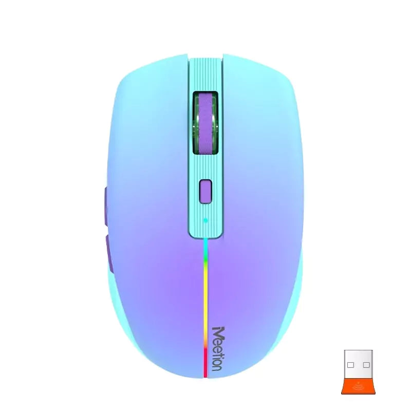 Meetion BTM002 2.4GHz & Bluetooth Dual Mode Mouse / Purple