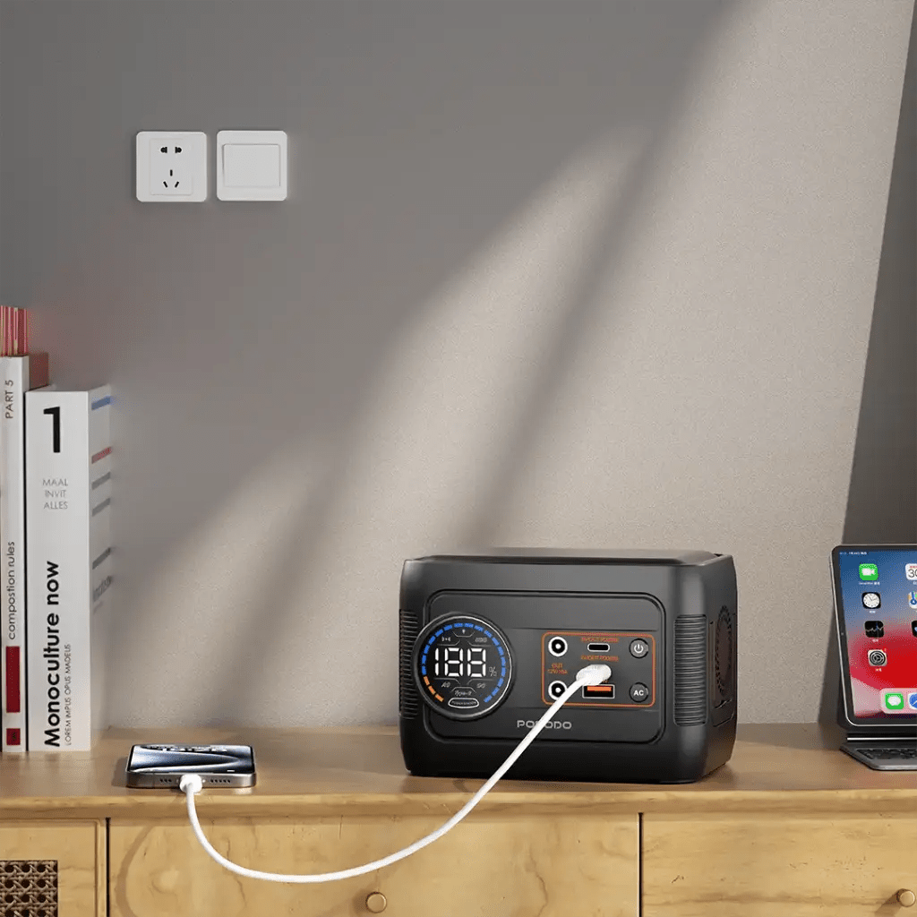 Porodo 150W Forcebase Portable Power Station – Gray/BlackIT CarePower Station
