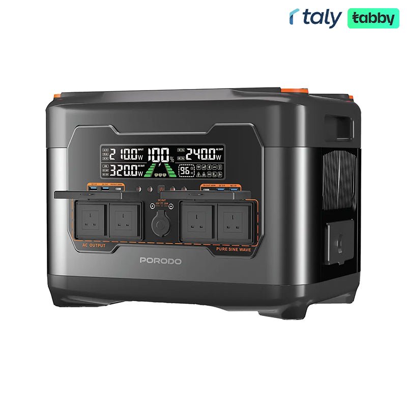 Porodo Forcebase Smart Portable Power Station 2400W | IT Care Kuwait