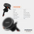 Porodo HS14 MagSafe Charger Retractable Type-C - Black | IT Care Kuwait