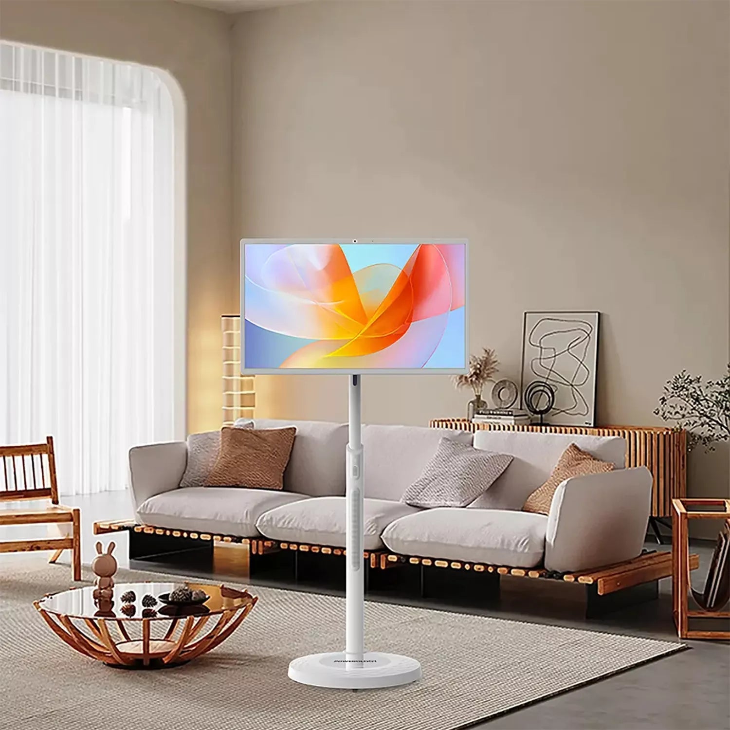 Powerology 32" Android Smart Screen - 32" FHD / 13MP Camera / 6GB / 128GB / WhiteIT CareSmart Screen
