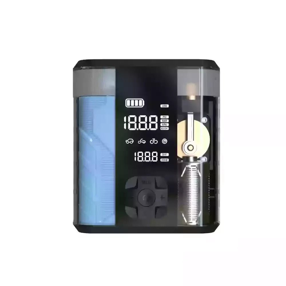 Powerology 8800mAh Jump Starter Air Compressor 800A Peak 150 PSI 20W PD | IT Care Kuwait