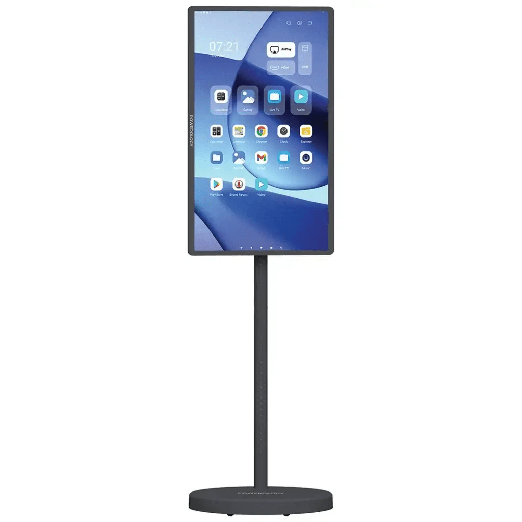 Powerology Banf 32" Portable Smart Monitor FHD Touch 38400mAh Android | IT Care Kuwait