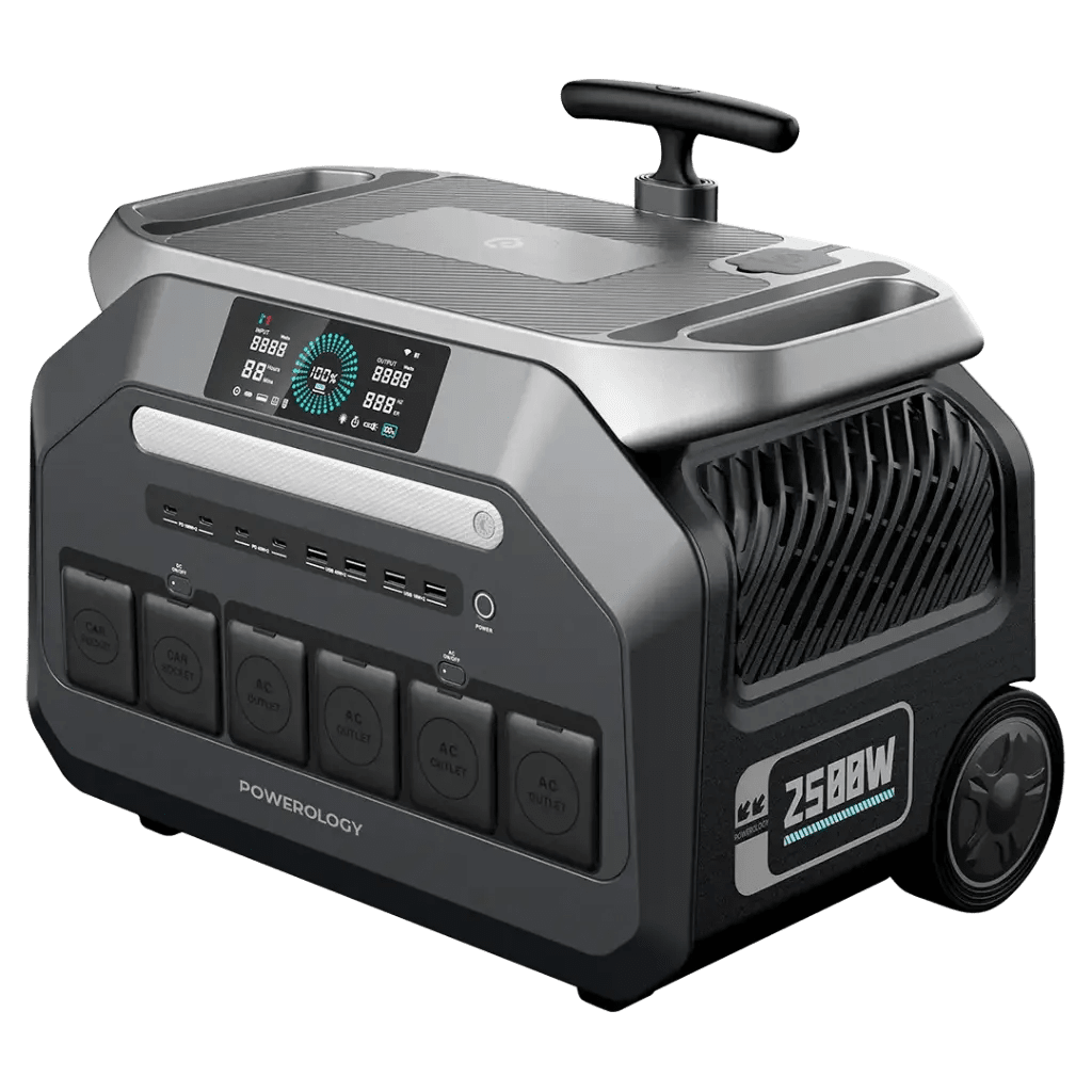 Powerology Portable Power Station Trolley Power Generator 2500W (640000mAh)IT CarePower Station