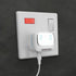 Powerology Lumix GaN AI 45W Power Charger with Voice-Controlled Lights - White