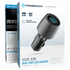 Powerology Velox 83W Dual-Port Car Charger with PD 65W and QC 3.0 - Black