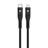 Powerology Volt-X 25W Mini GaN Wall Charger with USB-C to Lightning Cable - Black