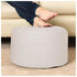 Premium Quality Faux Leather Bean Bag with Side Pocket - Biege / Free Beans Included / Free Footrest and PillowIT CareBean Bag
