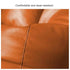 Premium Quality Faux Leather Bean Bag with Side Pocket - Orange / Free Beans Included / Free Footrest and PillowIT CareBean Bag