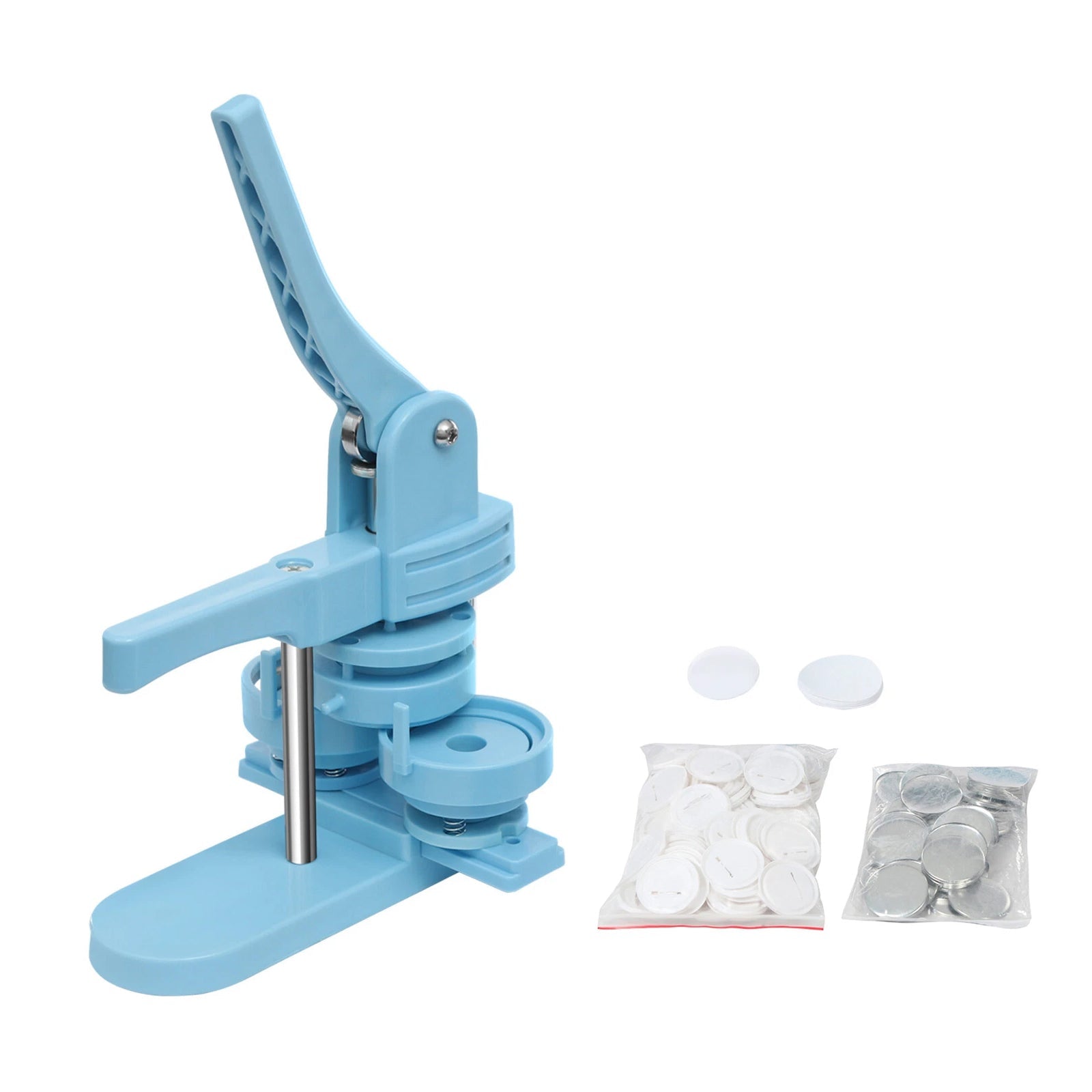 Print Care 44mm Button Badge Press Machine Kit – Manual Button Maker with 50pcs SuppliesIT CareBadge Machine