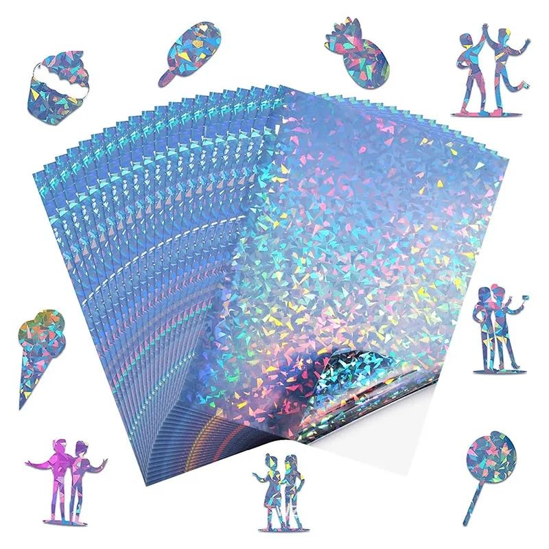 Print Care Holographic PET Vinyl Sticker Paper – Starry Sky/ A4/ 20 SheetsIT CareA4 PET Vinyl Sticker Paper