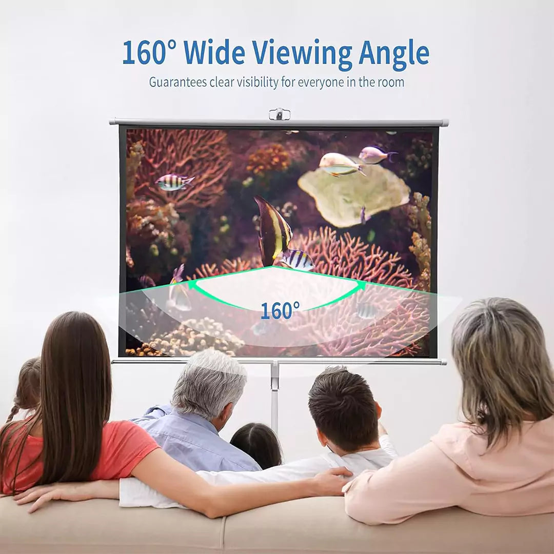 Cinema-Style Projector Screen – 100 Inch / 16:9 / White Matte