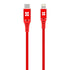 Promate Powercord USB-C to Lightning Data &#038; Charger Cable – 1.2 Metre/ Red