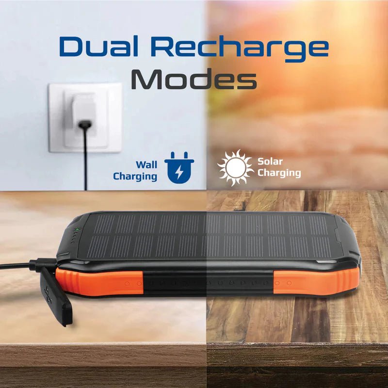 PROMATE SolarTank-10PDQi Rugged Solar Power Bank 10000mAh USB-A USB-C | IT Care Kuwait