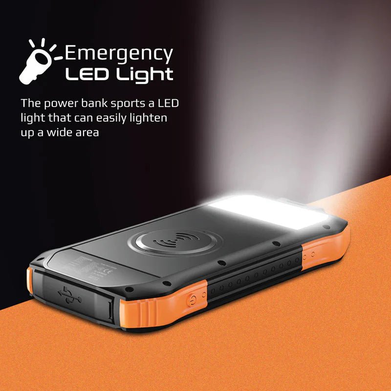 PROMATE SolarTank-10PDQi Rugged Solar Power Bank 10000mAh USB-A USB-C | IT Care Kuwait