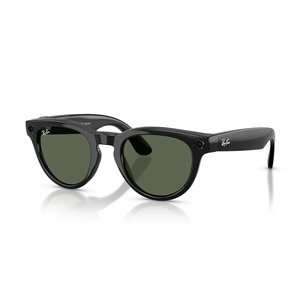 Ray - Ban Meta Headliner Gen 2 Smart Glasses RW4013 with Meta AI, 12MP Camera & G15 Green Lenses – Shiny BlackIT CareSmart Glasses