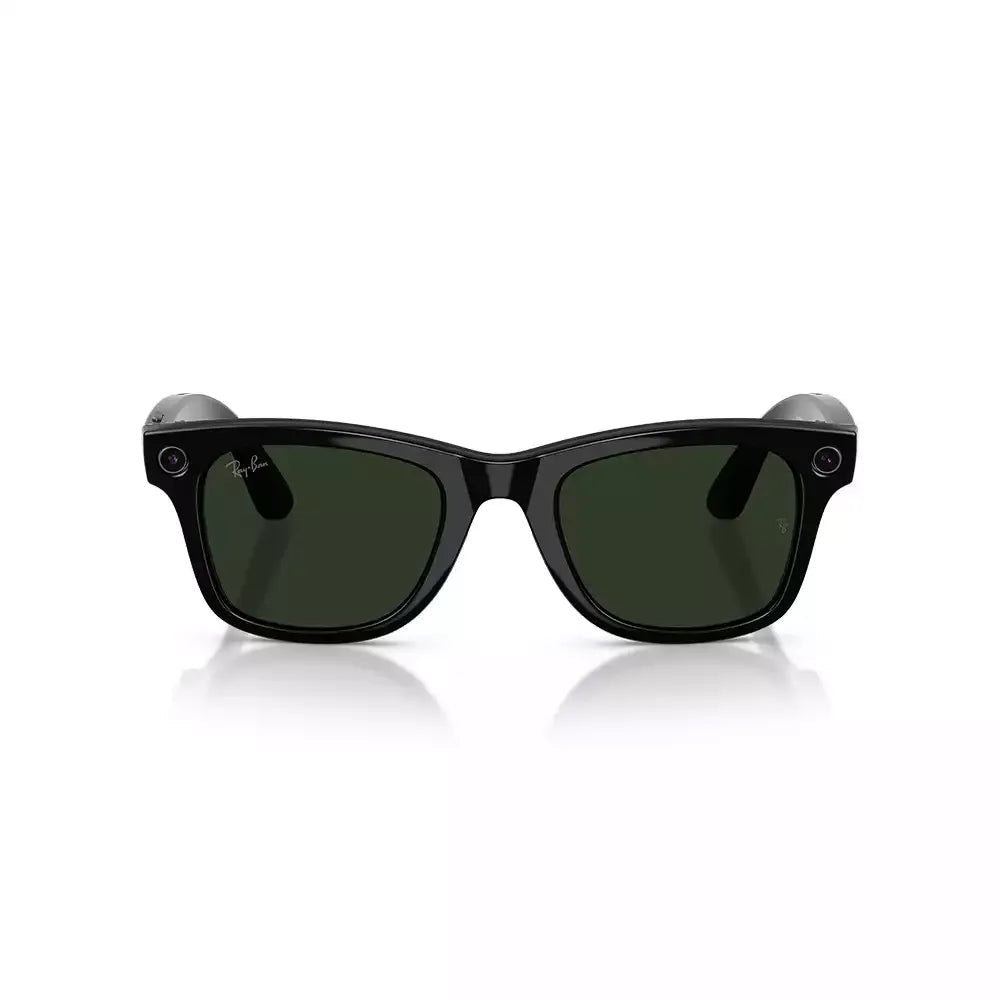 Ray - Ban Meta Wayfarer Large Gen 2 Smart Glasses with Meta AI, 12MP Camera & Transitions Green Lenses – Shiny BlackIT CareSmart Glasses
