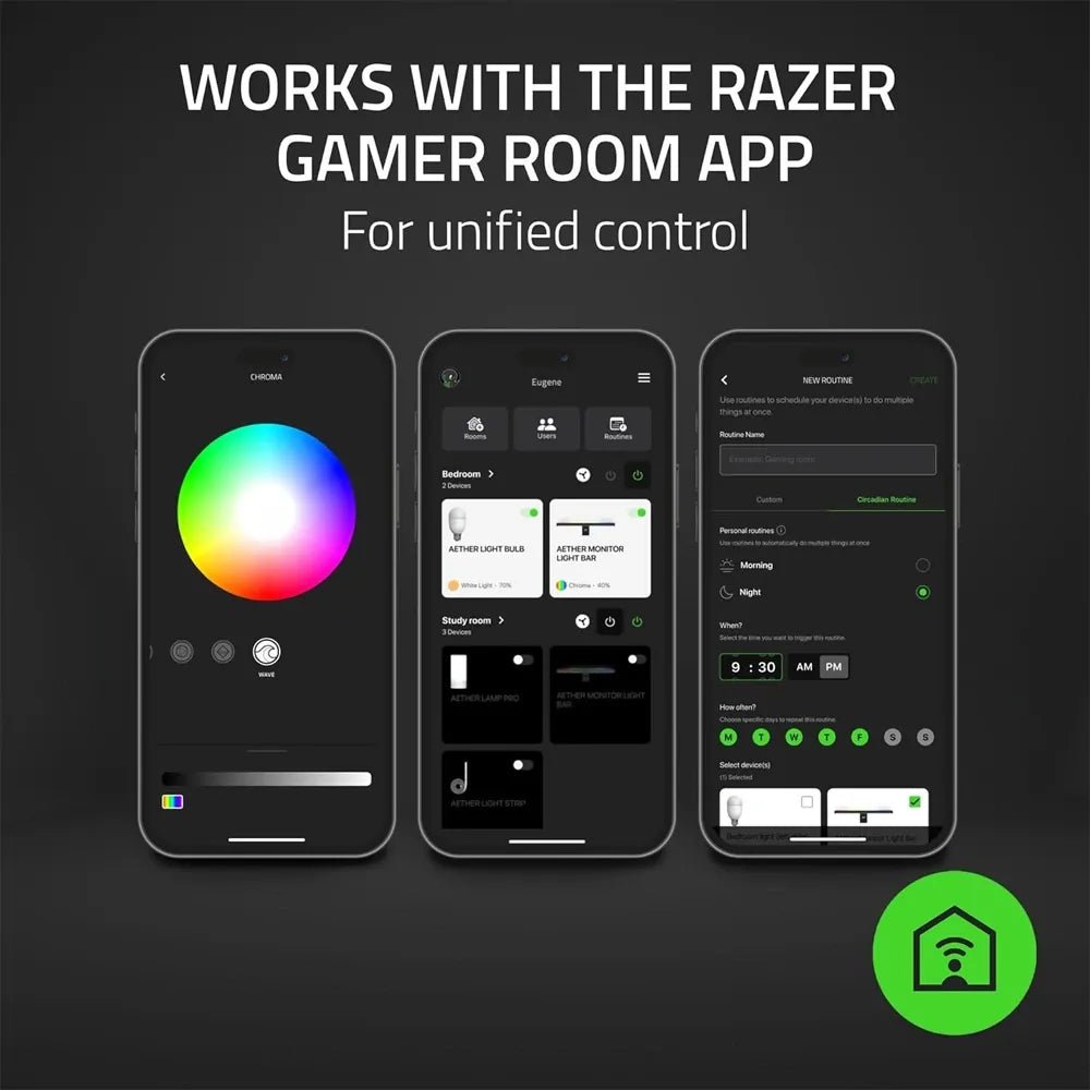 Razer Aether Standing Light Bars – Dual - Sided Chroma RGB Smart Lighting for Gaming SetupIT CareGaming Lights