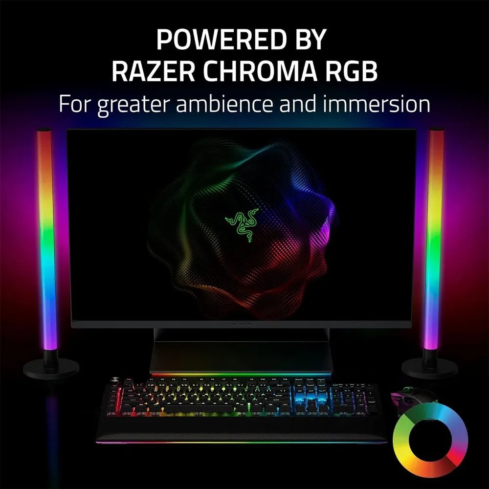 Razer Aether Standing Light Bars – Dual - Sided Chroma RGB Smart Lighting for Gaming SetupIT CareGaming Lights