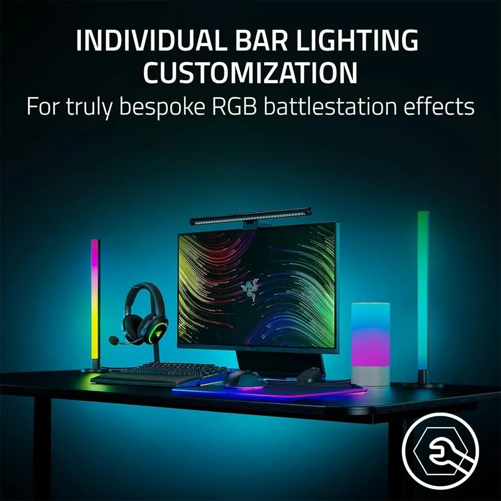 Razer Aether Standing Light Bars – Dual - Sided Chroma RGB Smart Lighting for Gaming SetupIT CareGaming Lights