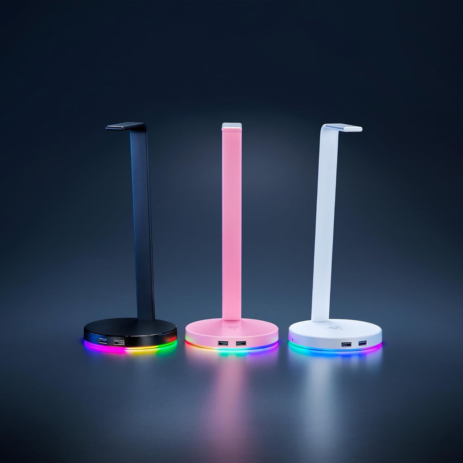 Razer Base Station V2 Headset Stand with USB Hub & Chroma RGB – Quartz EditionIT CareGaming Headset Stand