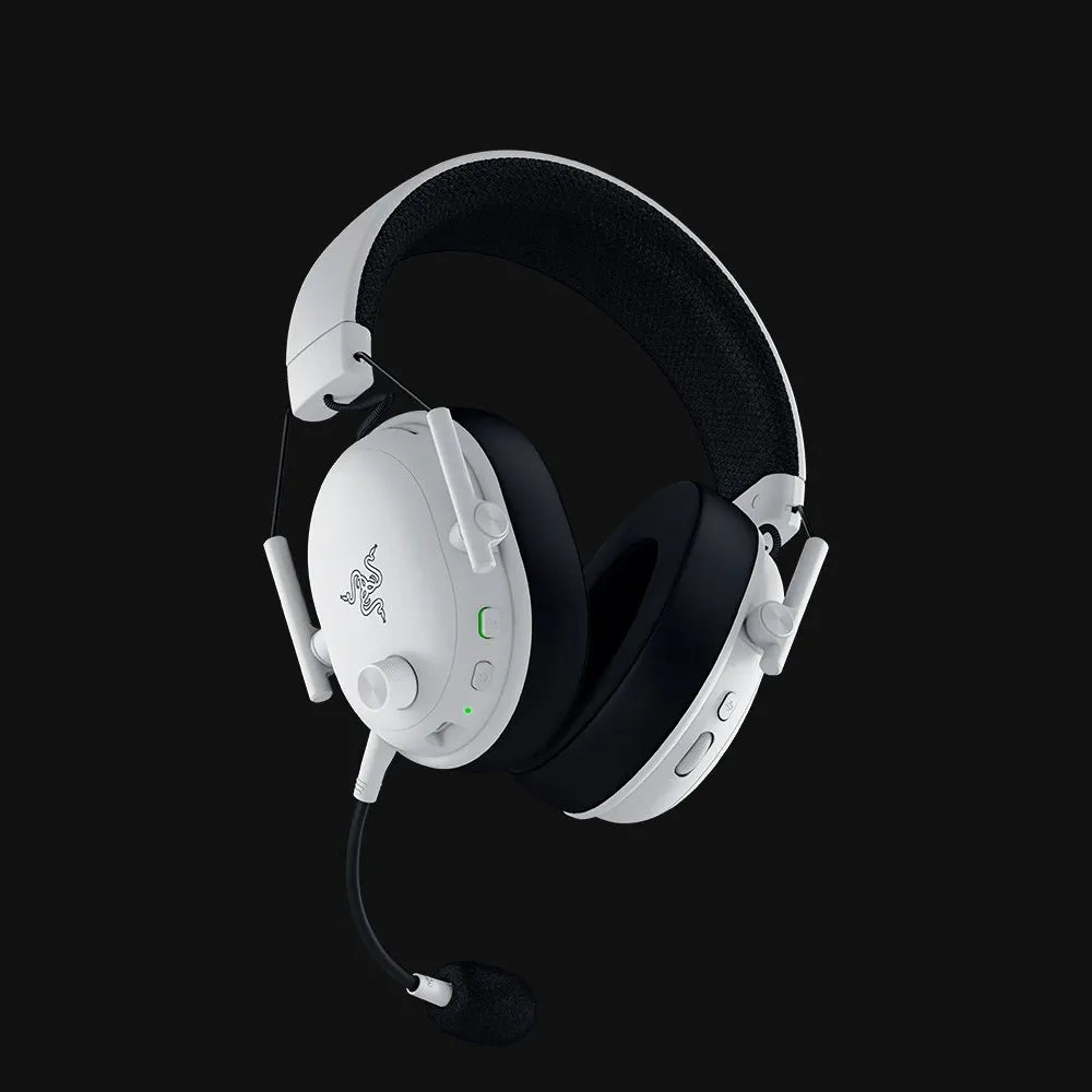 Razer BlackShark V3 Wireless Gaming Headset – TriForce Titanium 50mm Drivers Gen - 2, HyperSpeed Wireless & Bluetooth – WhiteIT CareHead Phones