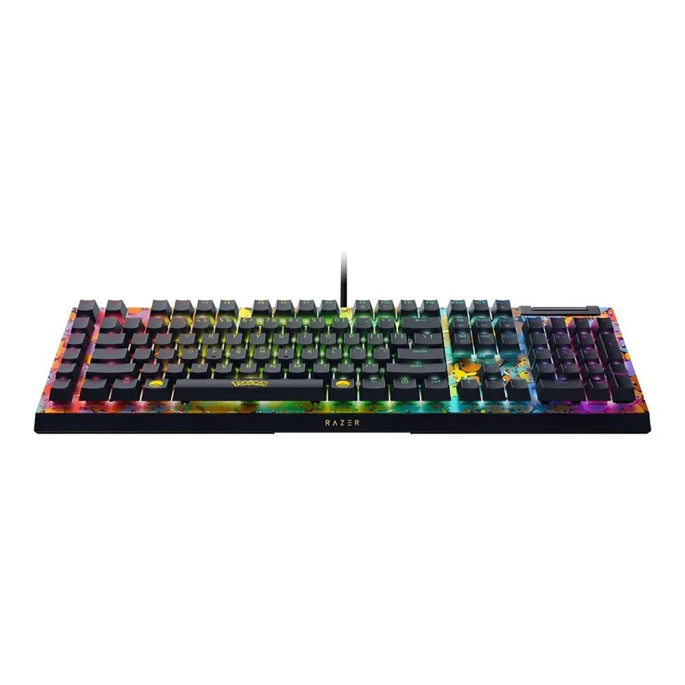 Razer BlackWidow V4 X Pokemon Edition Mechanical Gaming Keyboard Green Switches RGB | IT Care Kuwait
