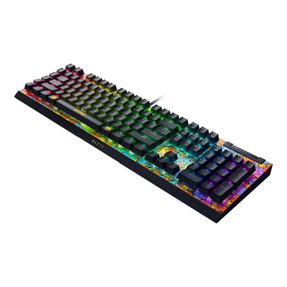Razer BlackWidow V4 X Pokemon Edition Mechanical Gaming Keyboard Green Switches RGB | IT Care Kuwait