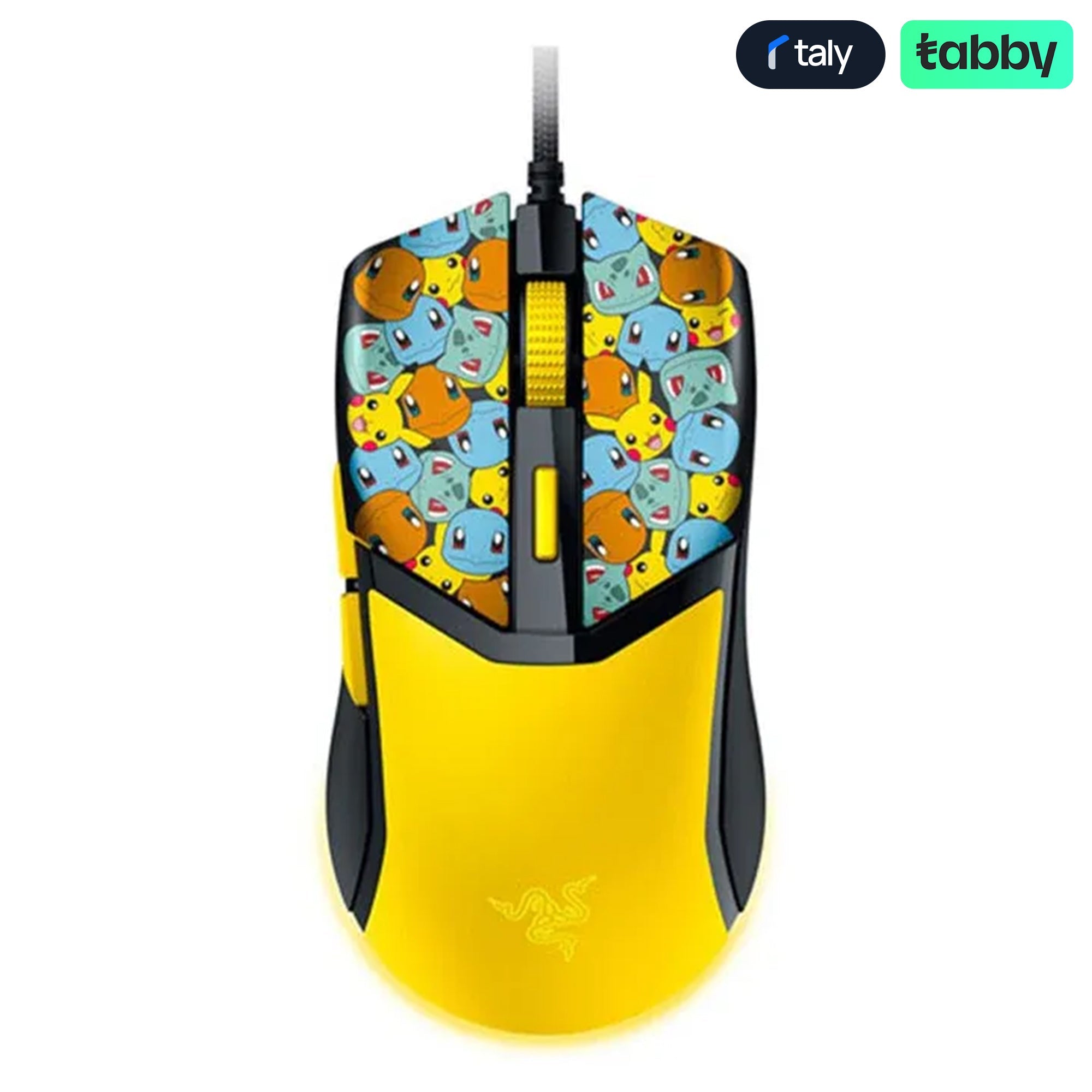 Razer Cobra Pokémon Kanto Starters Edition Wired Gaming Mouse – 58g Lightweight, Optical Switch Gen - 3, Chroma RGB (Yellow)IT CareGaming Mouse
