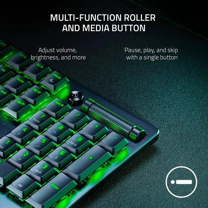 Razer DeathStalker V2 Wired Low-Profile Optical Gaming Keyboard Linear Red Switches Chroma RGB Black | IT Care Kuwait