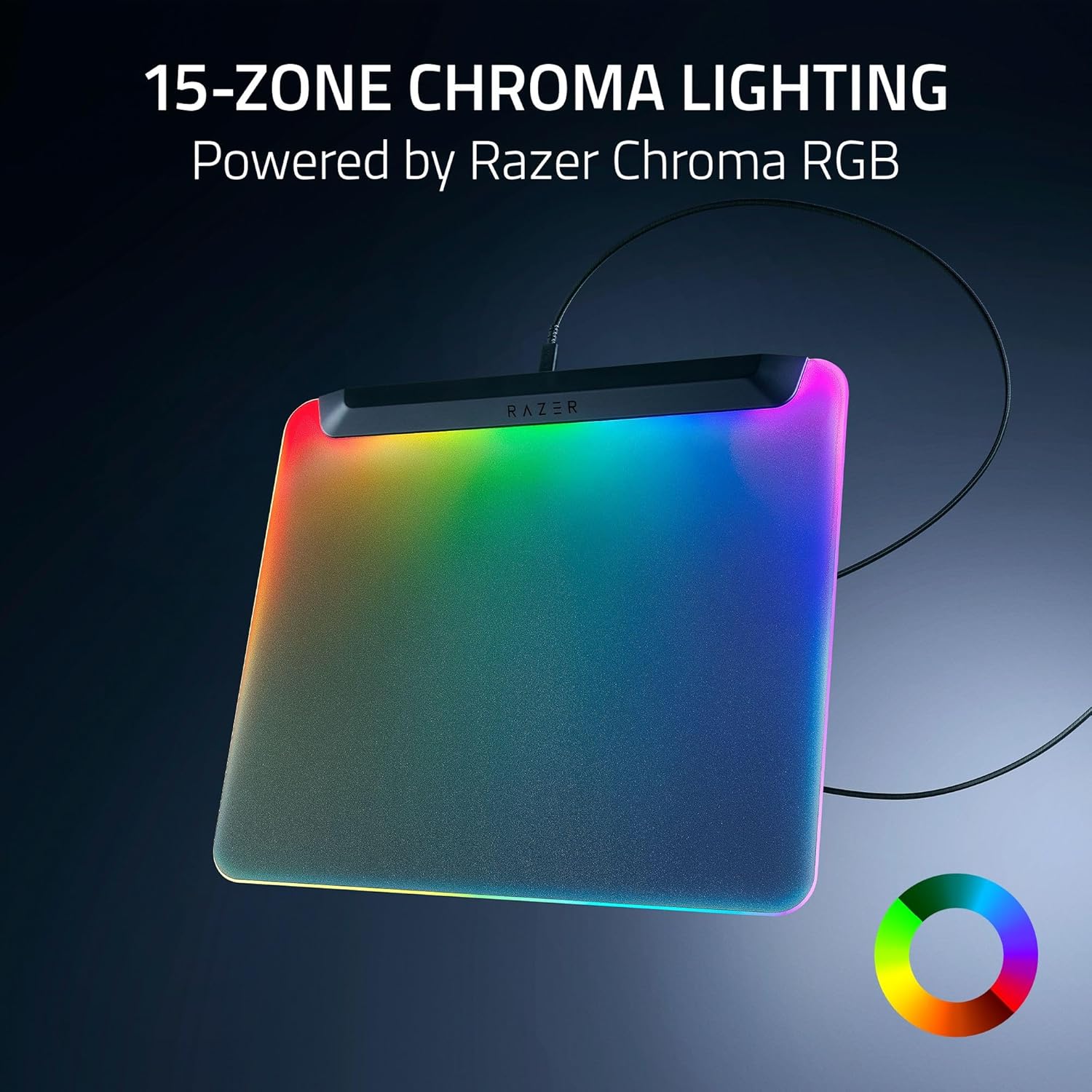 Razer Firefly V2 Pro RGB Gaming Mouse Mat – Fully Illuminated, 15 - Zone Chroma Lighting, USB Hub (Black)IT CareMouse Pad