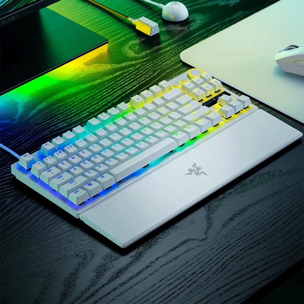 Razer Huntsman V3 Pro TKL 8KHz Esports Wired Gaming Keyboard – Analog Optical Switch Gen - 2, Rapid Trigger, RGB (White Edition)IT CareGaming Keyboard
