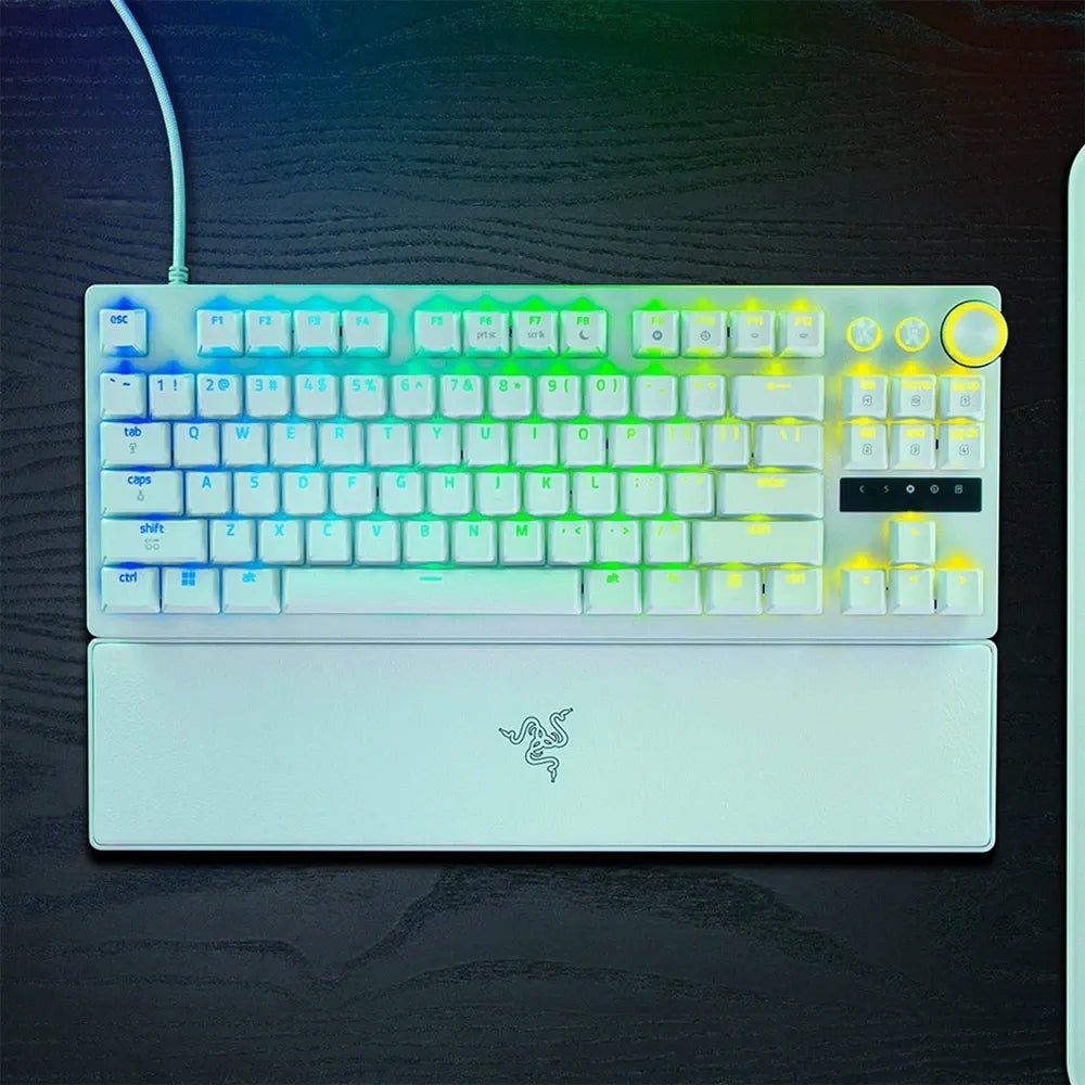 Razer Huntsman V3 Pro TKL 8KHz Esports Wired Gaming Keyboard – Analog Optical Switch Gen - 2, Rapid Trigger, RGB (White Edition)IT CareGaming Keyboard