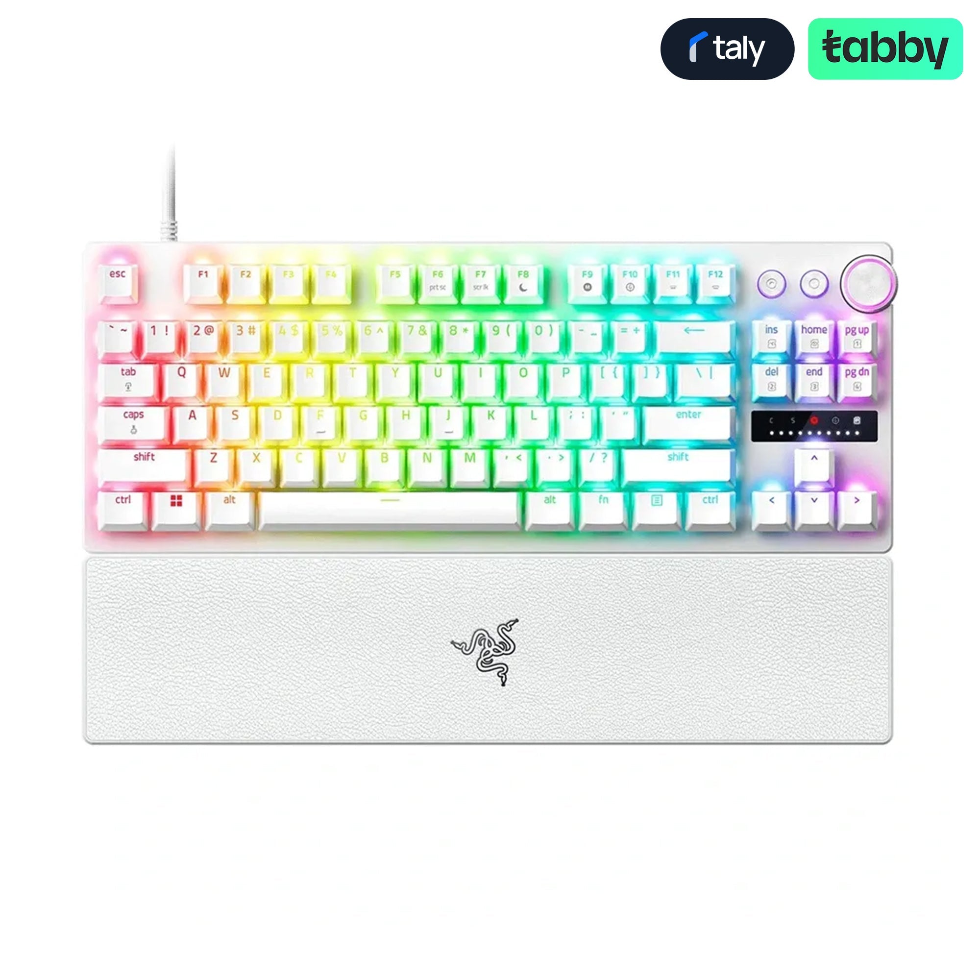 Razer Huntsman V3 Pro TKL 8KHz Esports Wired Gaming Keyboard – Analog Optical Switch Gen - 2, Rapid Trigger, RGB (White Edition)IT CareGaming Keyboard
