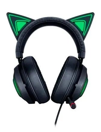Razer Kraken Kitty Edition Chroma USB Gaming Headset – THX 7.1 Surround, RGB Lighting, Noise Cancelling Mic (Black)IT CareGaming Headset