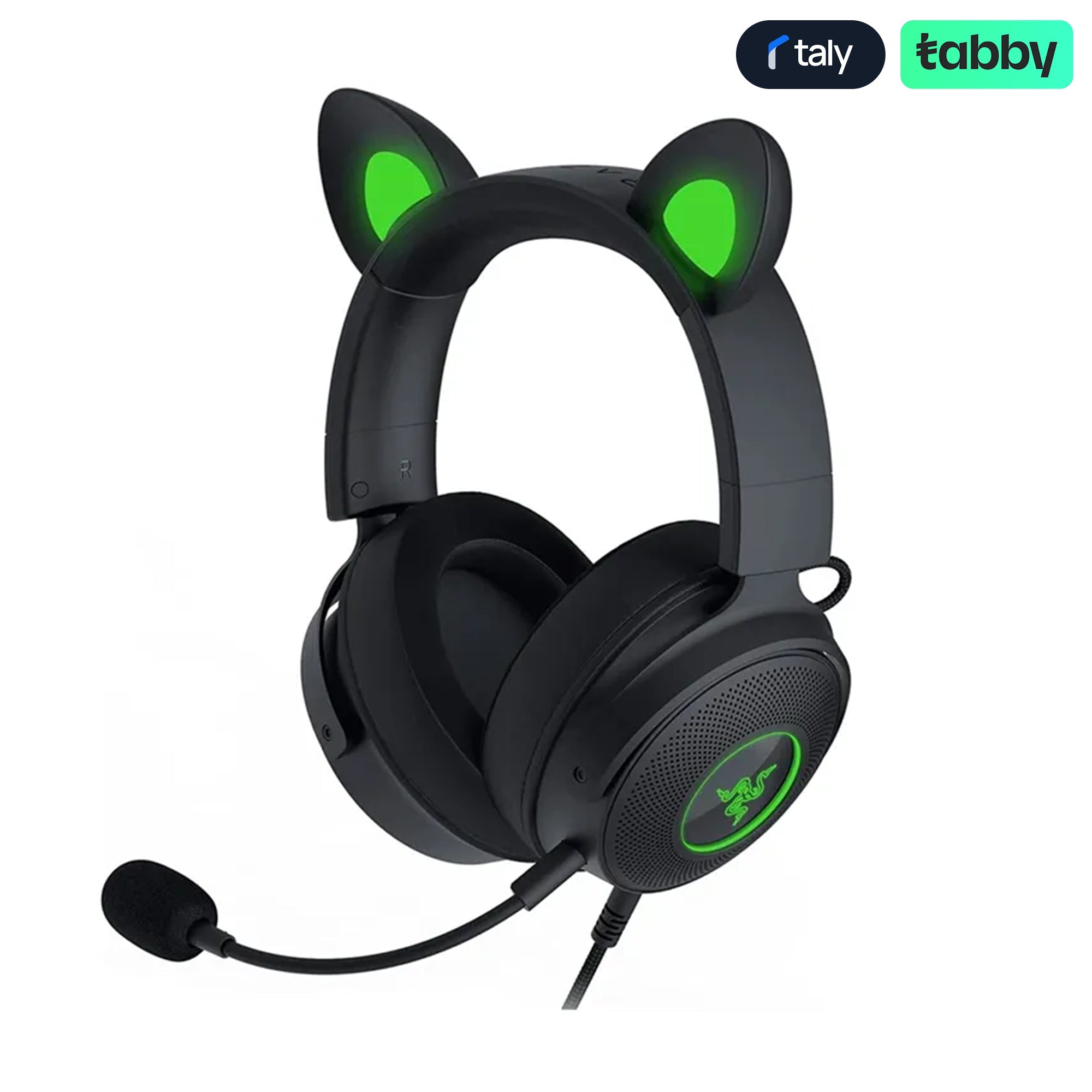 Razer Kraken Kitty V2 Pro Wired RGB Gaming Headset – TriForce 50mm, 7.1 Surround, Interchangeable Ears (Black) | IT Care Kuwait
