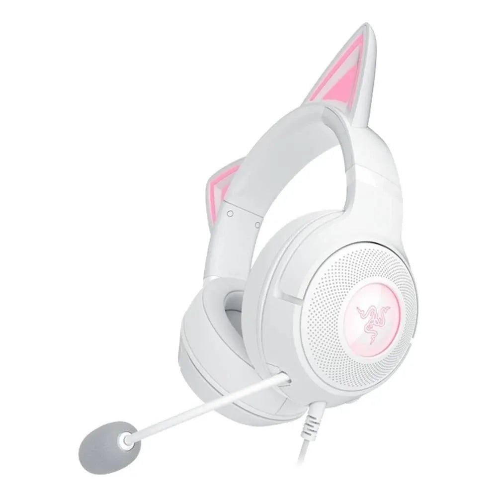 Razer Kraken Kitty V2 Wired RGB Gaming Headset USB-A 7.1 Surround HyperClear White | IT Care Kuwait