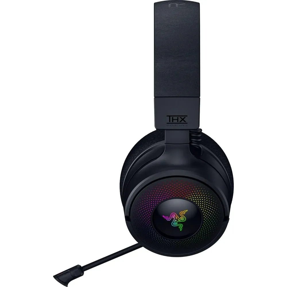Razer Kraken V4 Wireless Gaming Headset TriForce Titanium 40mm THX RGB Black | IT Care Kuwait