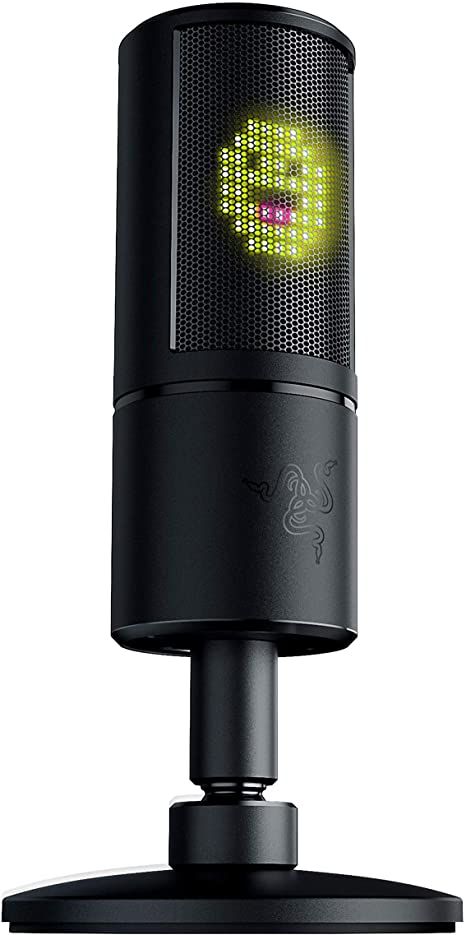 Razer Seiren Emote USB Streaming Microphone with 8 - Bit LED Emoticon Display – BlackIT CareMicrophones