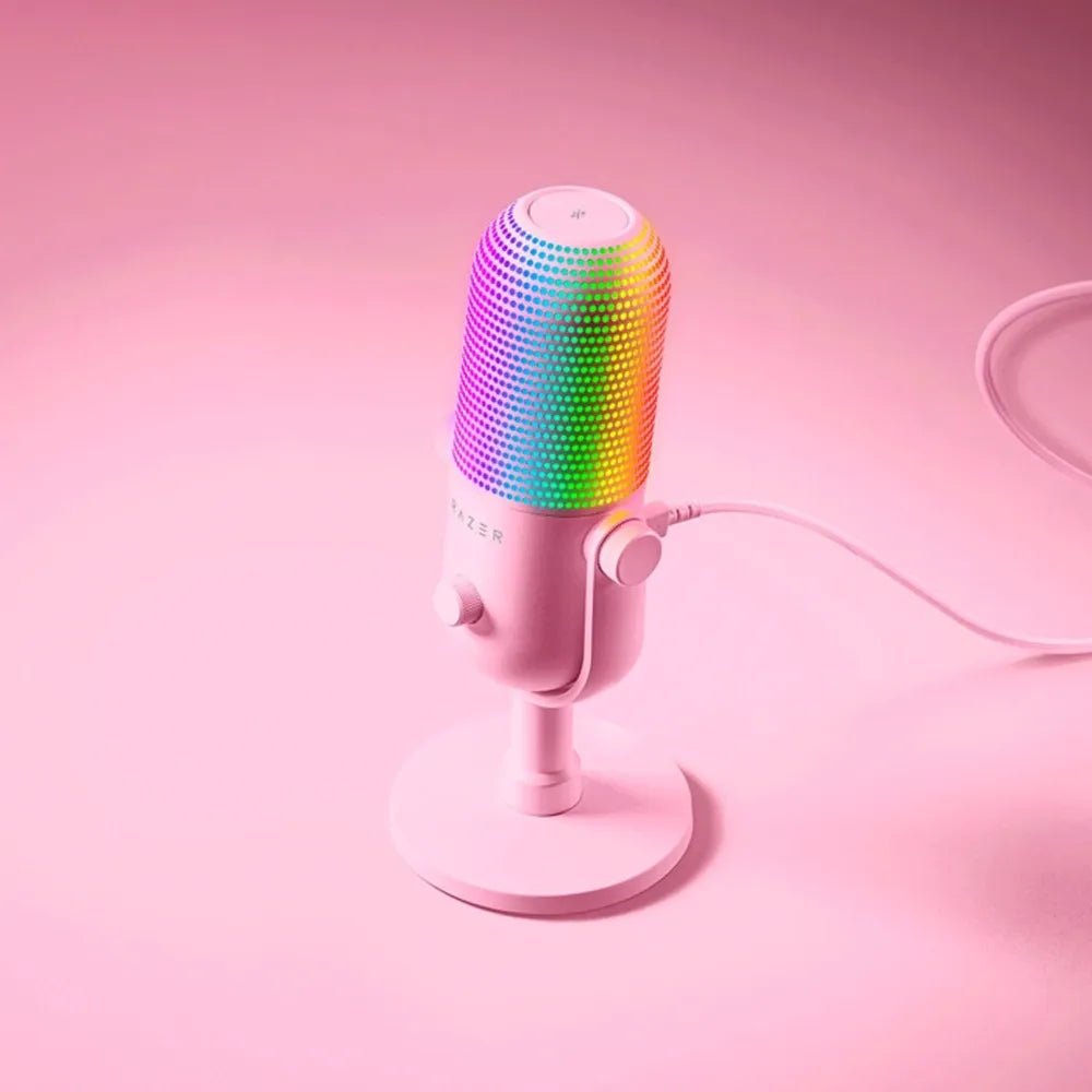 Razer Seiren V3 Chroma RGB USB Condenser Microphone – Supercardioid Streaming & Gaming Mic with Tap - to - Mute – QuartzIT CareMicrophones