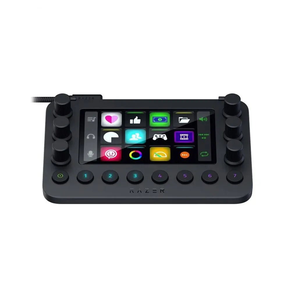Razer Stream Controller All - in - One Streaming Control Deck with 12 LCD Keys & 6 Analog Dials – BlackIT CareStream Controller