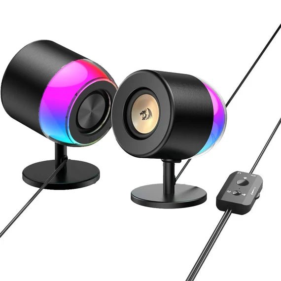 Redragon Ahri RGB 2.0 Computer Multimedia Speaker System – Compact Desktop SpeakersIT CareSpeaker