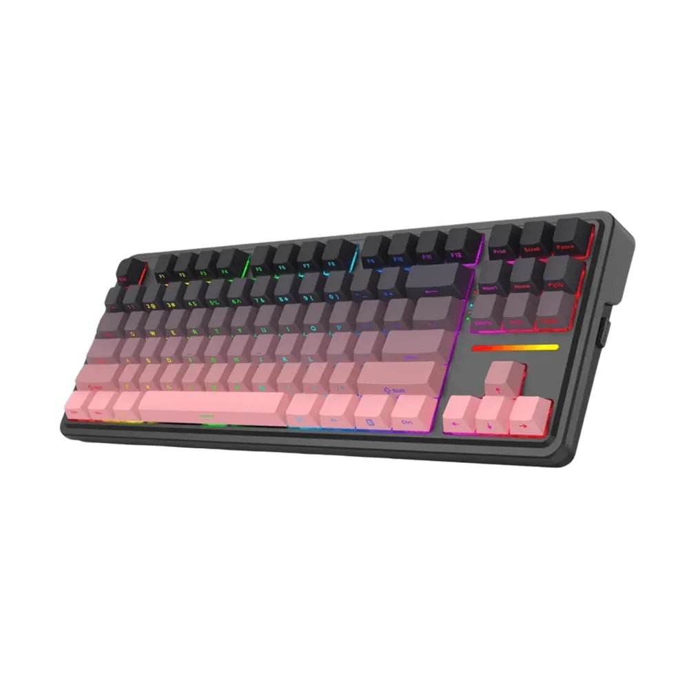 Redragon Antonium Pro K728 Tri - Mode Wireless Mechanical Gaming Keyboard – 80% TKL, Gasket Mounted, Hot - Swappable, Leopard L Linear SwitchesIT CareGaming Keyboard