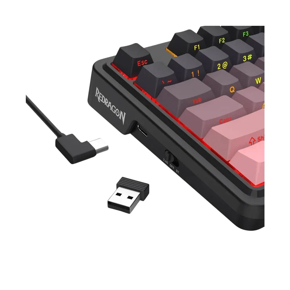 Redragon Antonium Pro K728 Tri - Mode Wireless Mechanical Gaming Keyboard – 80% TKL, Gasket Mounted, Hot - Swappable, Leopard L Linear SwitchesIT CareGaming Keyboard