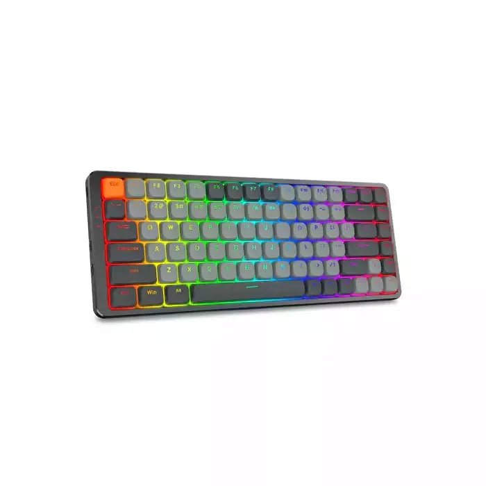 Redragon AZURE K652 75% Low - Profile Wireless Mechanical Keyboard – RGB | Dust - Proof Red Switch | Grey (English)IT CareGaming Keyboard
