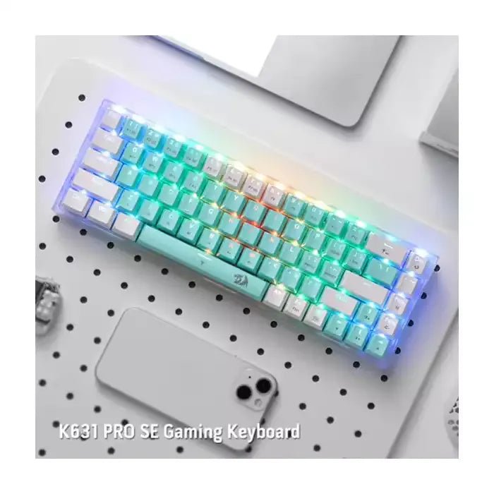 Redragon Castor Pro WT K68 65% Tri - Mode Wireless Mechanical Gaming Keyboard – Hot - Swappable RGB (English Layout)IT CareGaming Keyboard