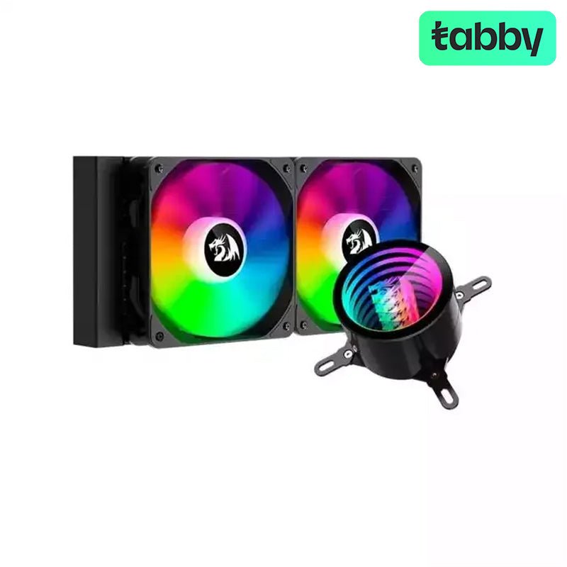 Redragon CCW - 3011 ARGB Liquid CPU Cooler – 240mm Radiator, Dual 120mm PWM Fans, High - Performance AIO Cooling (Black)IT CareAir CPU Cooler